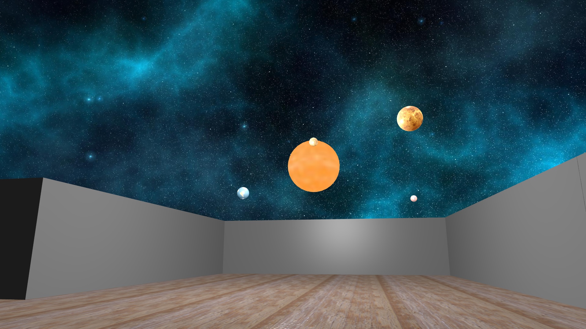 Un système solaire pour illustrer le thème de l'espace.